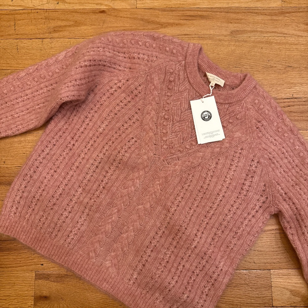 Sezane  Sweater Jake Jumper Medium Rosewood - XL pink - Picture 4 of 10